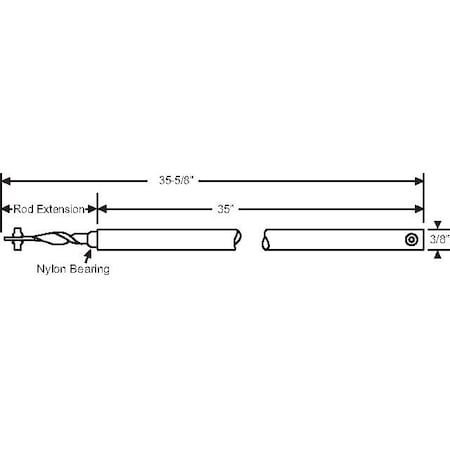 Strybuc 35in White Spiral Balance 76-SMS35